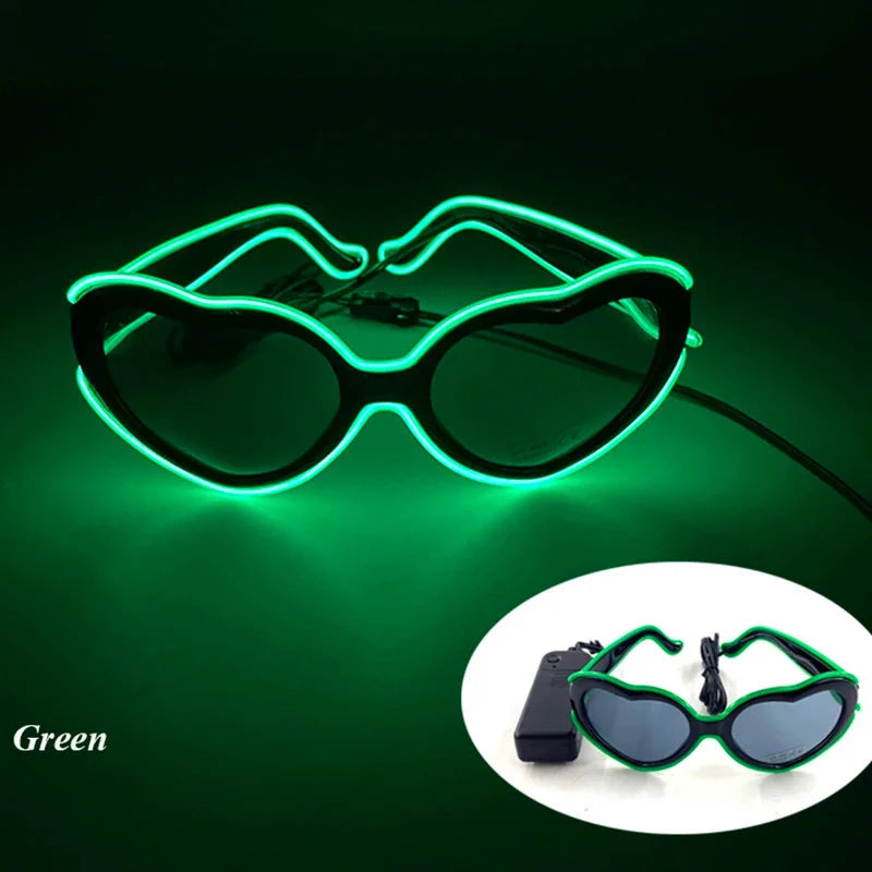 Neon Love Glasses