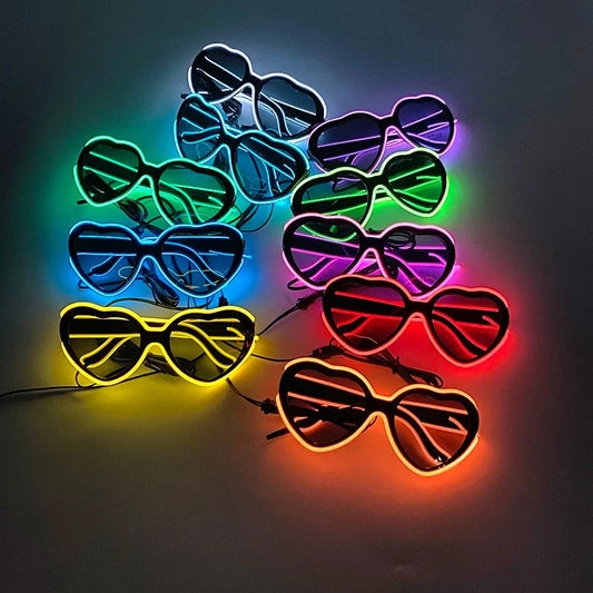 Neon Love Glasses