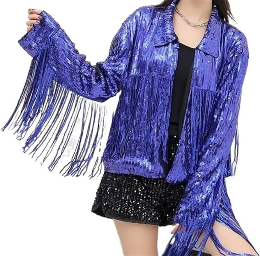 Sequin Tassel Rancher Jacket